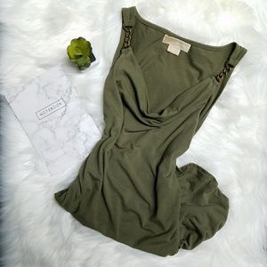 Michael Kors Olive Green Mini Dress Medium